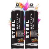 Artlantis Beyaz Sprey Boya 200 ml 2 Adet Hızlı Kuruyan Profesyonel Ahşap Plastik Demir Metal Cam Porselen Duvar Renkli