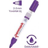 Artlantis Beyaz Yazı Tahta Kalemi Doldurulabilir 1 Adet Penmark Yazı Tahta Kalemi Doldurulabilir Kolay Silinebilir Tahta Kalemi Okul Sınıf - Mor