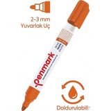 Artlantis Beyaz Yazı Tahta Kalemi Doldurulabilir 1 Adet Penmark Yazı Tahta Kalemi Doldurulabilir Kolay Silinebilir Tahta Kalemi Okul Sınıf - Turuncu