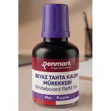 Artlantis Beyaz Yazı Tahta Kalemi Mürekkebi 30 ml 1 Adet Penmark Tahta Kalemi Mürekkepi Kolay Silinebilir Doldurulabilir Canlı Renk - Mor