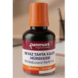 Artlantis Beyaz Yazı Tahta Kalemi Mürekkebi 30 ml 1 Adet Penmark Tahta Kalemi Mürekkepi Kolay Silinebilir Doldurulabilir Canlı Renk - Turuncu