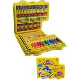 Artlantis Boya ve Aktivite Seti 64 Parça 1 Paket Play Doh Kırtasiye Seti Kuru Boya Sulu Boya Pastel Boya Keçeli Kalem - Renkli - Standart