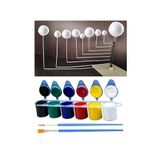 Artlantis Boyanabilir Güneş Sistemi Modeli 9 lu 1 Paket Gezegenler Sistemi Strafor Köpük Top Guaj Boya Fırça Seti Maket Deney Okullar İçin Öğretici