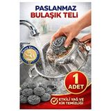 Artlantis Bulaşık Teli Ovma Teli 1 Adet Pratik Ekonomik Toptel Sürtme Teli Lavabo Mutfak Banyo Temizlik Teli Sert Yüzey İçin