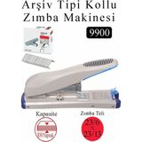 Artlantis Büyük Boy Zımba Makinesi 1 Adet 9900 Arşiv Tipi Zımba Makinası 100 Yaprak Kapasiteli Zımba Teli Hediyeli Kollu Zımba - Siyah - Standart