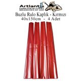 Artlantis Buzlu Rulo Şeffaf Kaplık 4 Adet 40x150 cm Defter Kitap Kaplığı Okul Öğrenci Rulo Kaplık