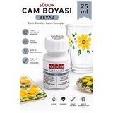 Artlantis Cam Boyası Vitray Boyası 25 ml 1 Adet Südor Su Bazlı Renkli Cam Vitray Boyası Sanat Hobi - Turuncu