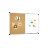 Artlantis Çift Fonksiyonlu Yazı Tahtası ve Mantar Pano 45x60 cm 1 Adet Alüminyum Çerçeveli Mantar Panolu Yazı Tahtası