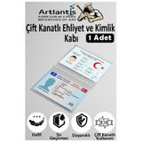 Artlantis Çift Kanatlı Ehliyet Ve Kimlik Kabı 1 Adet Şeffaf İnce Yumuşak Kredi Kartı Kabı Ehliyet Kimlik Kılıf