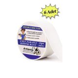 Artlantis Çift Taraflı Bant Köpük Bant 45mm x 2mt 6 Adet Çerçeve Tablo Halı Yapıştırma Bandı İç Ve Dış Mekan Süper Güçlü Köpük Ban