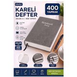 Artlantis Ciltli Kareli Defter 400 Yaprak 20x28cm 1 Adet Çok Yapraklı Sert Kapaklı Not Hesap Defteri Okul Ofis Büro