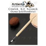 Artlantis Çömlek Kil Seramik Polimer Oyma Şekillendirici Çift Taraflı Detay Kalemi 1 Adet Seramik Modelaj Oyma