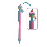 Artlantis Cupcake Versatil Kalem 1 Adet Pasta Kapkek Figürlü 0,7 Uçlu Kalem Hediye Kalem Sevimli Kalem (Pembe)