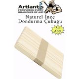 Artlantis Dar Dil Çubuğu 50 Adet Ahşap Dondurma Çubuğu Naturel Maket Hobi Okul Proje Tasarım - Standart