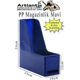 Artlantis Demonte Plastik Magazinlik 1 Adet Plastik Kutu Klasörü Magazinlik A4 Dosya ve Masa Düzenleyici Sınıf Ev Ofis - Mavi - Standart