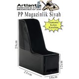 Artlantis Demonte Plastik Magazinlik 1 Adet Plastik Kutu Klasörü Magazinlik A4 Dosya ve Masa Düzenleyici Sınıf Ev Ofis - Siyah - Standart