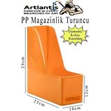 Artlantis Demonte Plastik Magazinlik 1 Adet Plastik Kutu Klasörü Magazinlik A4 Dosya ve Masa Düzenleyici Sınıf Ev Ofis - Turuncu - Standart