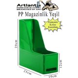 Artlantis Demonte Plastik Magazinlik 1 Adet Plastik Kutu Klasörü Magazinlik A4 Dosya ve Masa Düzenleyici Sınıf Ev Ofis - Yeşil - Standart