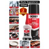 Artlantis Derby Hızlı Yapıştırıcı Seti 200 ml 3 Adet Ahşap ve Plastik Yüzeyler İçin Yüksek Yapıştırma Gücü Düşük Viskozite 200 ml