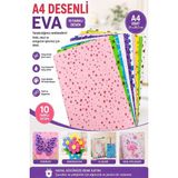 Artlantis Desenli Eva 10 Renk A4 20X30CM 1 Paket Bubu Desenli Eva Süngeri 10 Lu Renkli Eva Elişi Okul Öncesi Ana Sınıfı Ilkokul