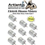 Artlantis Dinamo Motoru 6 V 10 Adet Elektrik Üreten Motor Eğitici Hobi Okul Deney Elektrik Motoru Deneyler Için - Renkli - Standart