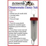 Artlantis Dinamometre Deney Yapım Seti 1 Adet Deney Proje Tasarım Şırıngalı Basit Dinomometre Modeli Deney Malzemesi Okul Sınıf - Renkli - Standart