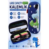 Artlantis Dinazor Kabartmalı Bölmeli Kalemlik 1 Adet P-5953 Erkek Çocuk Okul Kalem Kutusu 3 Boyutlu Sevimli Karikatür Hediyelik - Yeşil