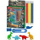 Artlantis Dinazor Kırtasiye Seti 1 Paket 13 Parça Kurşun Kalem Silgi Kalemtraş Cetvel Kitap Ayracı Kalem Başlığı Okul Seti Hediye - Çok Renkli - Standart