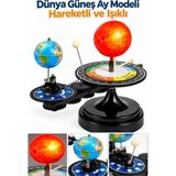 Artlantis Dünya Güneş Ay Modeli Işıklı ve Hareketli 1 Adet Güneş Sistemi Deney Astronomi Solar Sistem Deney Seti Fen Bilimleri - Renkli - Standart