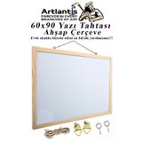 Artlantis Duvara Monte Beyaz Yazı Tahtası 60x90 cm 1 Adet Laminant Yazı Tahtası Ahşap Çerçeveli Askılı Okul Of