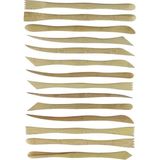 Artlantis Ebeşuar Seti 15'li 20 cm 1 Paket Ahşap Modelaj Modelleme Aletleri Seramik Kil ve Heykel Modelaj Kalemi
