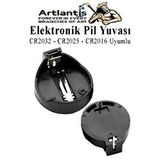 Artlantis Elektronik Pil Yatağı 3 Volt 1 Adet Cr2032 Cr2025 Cr2016 Para Düğme Pil Yatağı Rcb Pil Tutucu Bios Devre