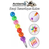 Artlantis Emoji Yumurtlayan Kurşun Kalem 1 Adet Eğlenceli Hediyelik Kurşun Kalem Gülen Yüzlü Kurşun Kalem Karne Hediyesi