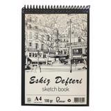 Artlantis Eskiz Defteri A4 Spralli 50 Yaprak 1 Adet 100 gr 210x297 mm Sketch Book Üstten Açılmalı Ezkiz Defter
