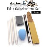 Artlantis Eskiz Gölgelendirme Seti 7 Parça 1 Paket Kalem Zımparası Kalem Uzatma Aparatı Pastel Dağıtıcı Karakalem