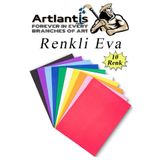Artlantis Eva 10 Renk A4 20x30 1 Paket Düz Eva Süngeri 10 Lu Renkli Eva 20*30 Elişi Okul Öncesi Ana Sınıfı Ilk