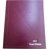 Artlantis Fihrist Ticari 40'lı 16X23 Bordo Cilt Bezli 1 Adet Artlantis Ticari Firhist Bordo 16X23 - 14X23 - standart