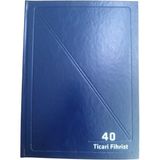 Artlantis Fihrist Ticari 40'lı 16X23 Lacivert Cilt Bezli 1 Adet Artlantis Ticari Firhist Lacivert 16X23 - 14X23 - standart