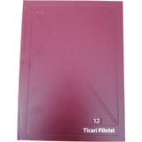 Artlantis Fihrist Ticari Cilt Bezli 12'li 16 x 23 cm Bordo