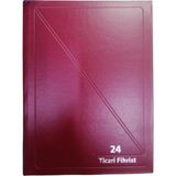 Artlantis Fihrist Ticari Cilt Bezli 24'lü 16 x 23 cm Bordo