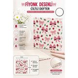 Artlantis Fiyonk Figürlü Kare Not Defteri 16X16CM 1 Adet Lizz Sert Kapak 120 Yaprak Ciltli Çizgisiz Özel Anı Günlük Defteri - Beyaz