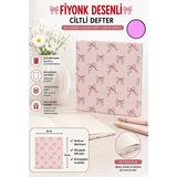 Artlantis Fiyonk Figürlü Kare Not Defteri 16X16CM 1 Adet Lizz Sert Kapak 120 Yaprak Ciltli Çizgisiz Özel Anı Günlük Defteri - Pembe