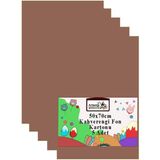 Artlantis Fon Kartonu 50X70 cm 120 gr 5 Adet 50*70 cm Renkli Fon Kartonu Kağıdı 120 gr Okul Sınıf Etkinlik Kreş Okul Öncesi - Kahverengi