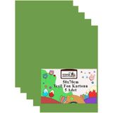Artlantis Fon Kartonu 50X70 cm 120 gr 5 Adet 50*70 cm Renkli Fon Kartonu Kağıdı 120 gr Okul Sınıf Etkinlik Kreş Okul Öncesi - Yeşil