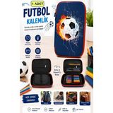Artlantis Futbol Kabartmalı Bölmeli Kalemlik 1 Adet P-6011 Erkek Çocuk Okul Kalem Kutusu 3 Boyutlu Sevimli Karikatür Hediyelik - Sarı