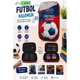 Artlantis Futbol Kabartmalı Bölmeli Kalemlik 1 Adet P-6011 Erkek Çocuk Okul Kalem Kutusu 3 Boyutlu Sevimli Karikatür Hediyelik - Yeşil