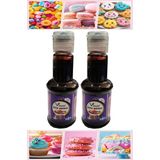 Artlantis Gıda Boyası Sıvı 50 ml 2 Adet Su Bazlı Likit Renkli Sıvı Gıda Boyası Pasta Hamur Boyası Kek Fonda Yüksek Konsantre - Mor