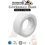 Artlantis Görünmez Bant 19X33 Metre 1 Adet Şeffaf Görünmez Bant Aydınger Yazılabilir Mat Bant Büro Bandı Selefon Bant - Standart - 19x33metre