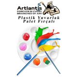 Artlantis Guaj Boya 12 Renk 20 Ml Şişe 1 Paket 12 Li Guaj Boya Seti ve Yuvarlak Resim Paleti Fırçalı 1 Paket 10 Hazneli Boya Palet