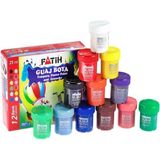 Artlantis Guaj Boya 12 Renk 25 ml 1 Paket Fatih Guaj Boya Seti 12 Li Su Bazlı Şişe Içerisinde Okul Resim - Renkli